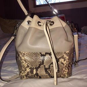 Michael Kors leather bucket bag